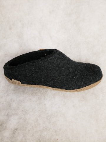 Glerup Open heel leather sole